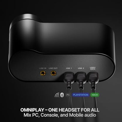 SteelSeries Arctis Nova Elite - Hi-Res Wireless Gaming Headset — 96kHz/24bit — Carbon Fiber Speakers — ANC — AI Noise Rejection — App — 2.4GHz + BT — Multi-Source Mix — OmniPlay PC+PlayStation+Xbox - color: Obsidian