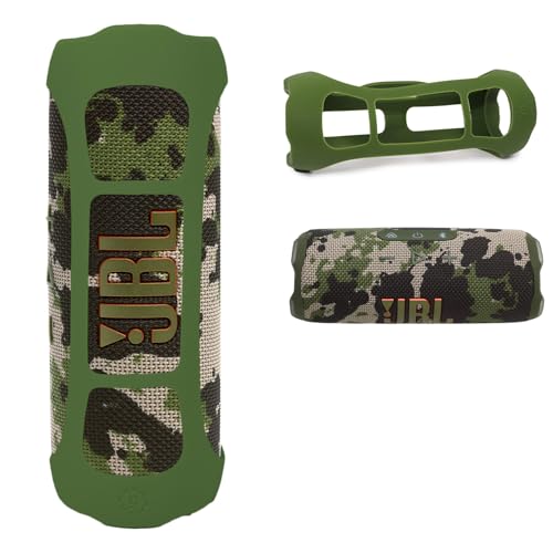 Silicone Cover Sleeve for JBL Flip 7 - Portable Waterproof and Drop-Proof Speaker, Customized Design Cover Portable Protection Solution, Best Matching in Shape and Color (Army Green) - color: Army Green