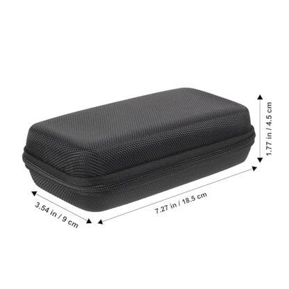 Totority Black Padded Microphone Storage Box Eva Carrying Case with Shockproof Protection and Built Mesh Pocket for Cordless Mic Travel and Studio Use