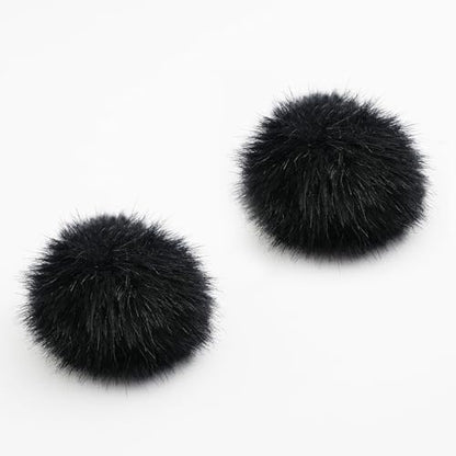 Windscreen for NEEWER CM28 CM31 CM26 PRO Wireless Lavalier Microphone Deadcat Furry Cover, 2-Pack Pop Filter Accessory