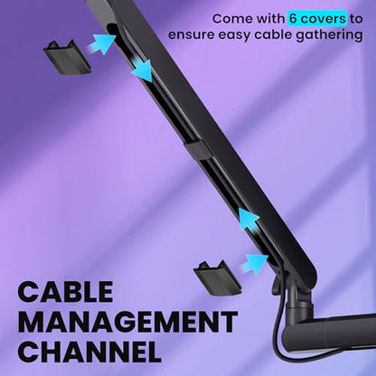 CAHAYA Table Microphone Arm - Podcasting and Streaming Metal Adjustment