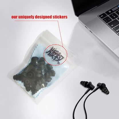 Earbud Tips Earbud Covers Triple Flange Ear Tip, 9 Pairs S/M/L Size Triple Flange Noise Isolate Silicone Cushion Ear Bud Tips with 3.8mm Connector Hole, Fit for Most in Ear Earphone