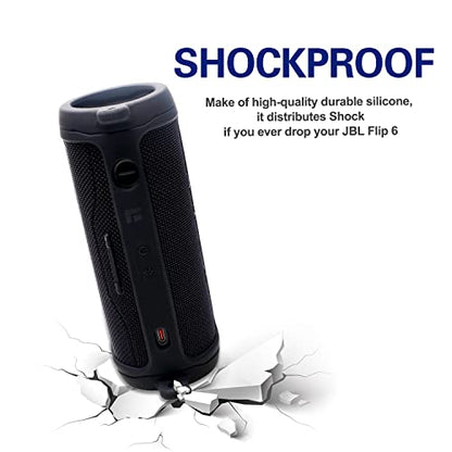 LTGEM Case for JBL Flip 6 Portable Waterproof Speaker - color: Flip 6 case Black, style: for JBL Flip 6