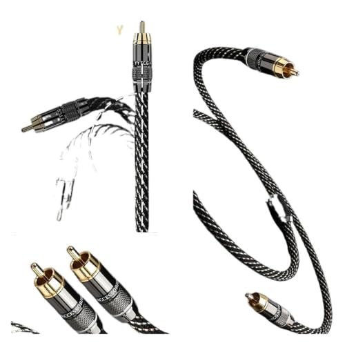 HiFi RCA Coaxial Audio Cable Hi-End RCA to RCA Male SPDlF Digital Coaxial Cable for DVD Projector TV Speaker Amplifier((=0.5m) - size: (=0.5m