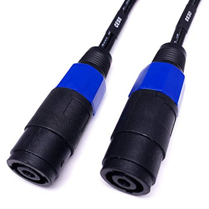 CNCESS Banana Plug to Speakon Female Adapter, 12AWG, 6 in, 2-Pack - size: 4mm Banana