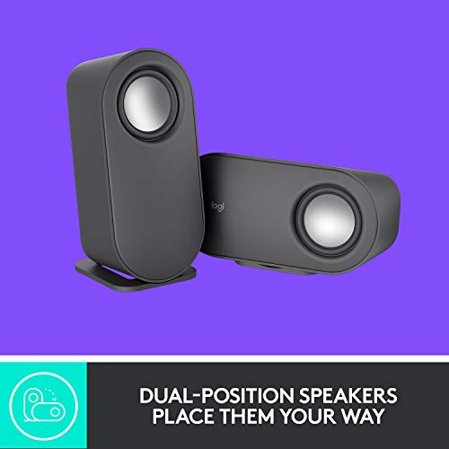 Logitech Z407 Bluetooth Computer Speakers with Subwoofer and Wireless Control, Immersive Sound, Premium Audio with Multiple Inputs, USB Speakers | Wireless control, immersive sound, premium audio, multiple inputs, USB connection