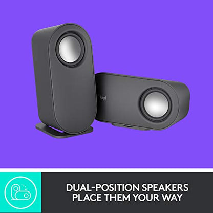 Logitech Z407 Bluetooth Computer Speakers with Subwoofer and Wireless Control, Immersive Sound, Premium Audio with Multiple Inputs, USB Speakers | Wireless control, immersive sound, premium audio, multiple inputs, USB connection