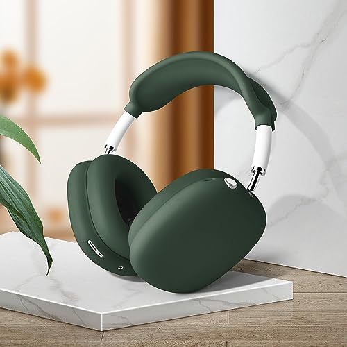 Filoto Case for AirPods Max - Ear Pad & Headband Cover for Apple AirPods Max (USB-C/Lightning), Silicone Accessory Case (Midnight Green) - color: Midnight Green
