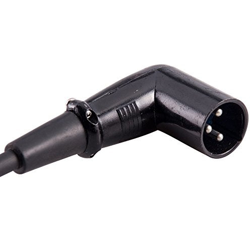 Seismic Audio SARAX1 New 1' Right Angle XLR to XLR Patch Cable - size: 1 Feet - Single