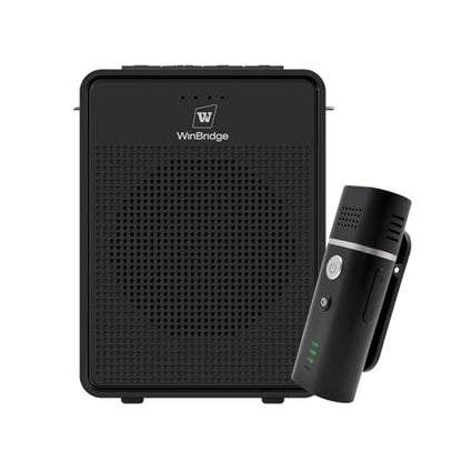 Wireless Voice Amplifier with Bluetooth Lavalier Microphone B006 | Noise Reduction Portable Microphone with Speaker, Mini Megaphone with Clip on/Lapel Mic for Teachers Classroom Tour Guide