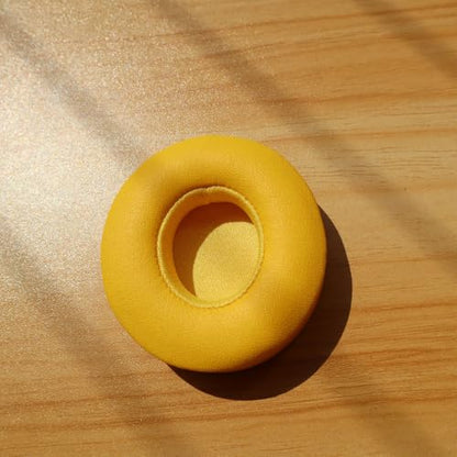 Beats Solo 3 Ear Pads Replacement, BUTIAO Soft Protein Leather Memory Foam Headphone Earpads Ear Cushions Pad for Beats by Dre Solo 3 Wireless & Solo 2 Wireless Over Ear Headsets (Yellow) - color: Yellow