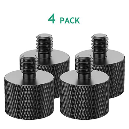 5/8 Female to 1/4 Male Mic Stand Adapter 4 Pcs 1/4 to 5/8 Mic Screw Adapter for Camera Mount Mic Mount Tripod Stand Monitor - color: 5/8-1/4