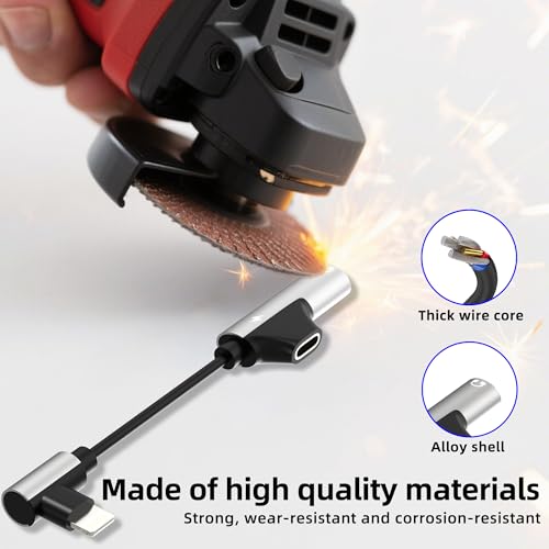 for iPhone Aux Adapter for 14 13 Pro Max Lightning to 3.5mm Headphone Jack (2in1) for Apple Mfi Certified Audio Charger Dual Accessories Charging Dongle Stereo Earphone Power Cable Tablet Converter