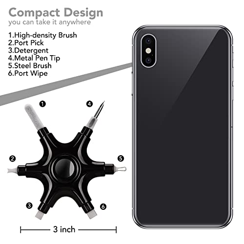 iPhone Cleaning Kit for Charging Port Cleaner,Lightning Charger Connector - color: Black