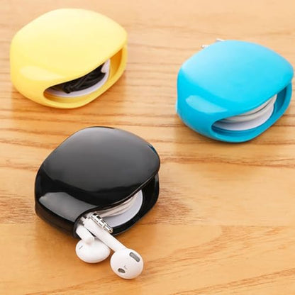 Automatic Retractable Cable for Charging Wires, Earphones | Metal Case | Travel & Home Use