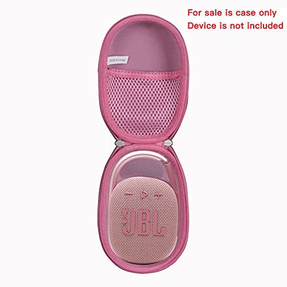 adada Hard Travel Case for JBL Clip 4 /JBL Clip 5- Portable Mini Speaker (Pink) - color: Pink