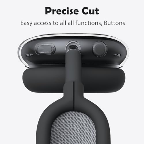 for AirPods Max Headphones Butterfly Ear Covers for AirPods Max 2 | Cute Clear Ear Cups Cover | Black Silicone Ear Pad Case Headband Cover for Apple AirPods Max 2/1 (2026/2024/2020) - color: Butterfly A/Black