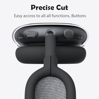 for AirPods Max Headphones Butterfly Ear Covers for AirPods Max 2 | Cute Clear Ear Cups Cover | Black Silicone Ear Pad Case Headband Cover for Apple AirPods Max 2/1 (2026/2024/2020) - color: Butterfly A/Black
