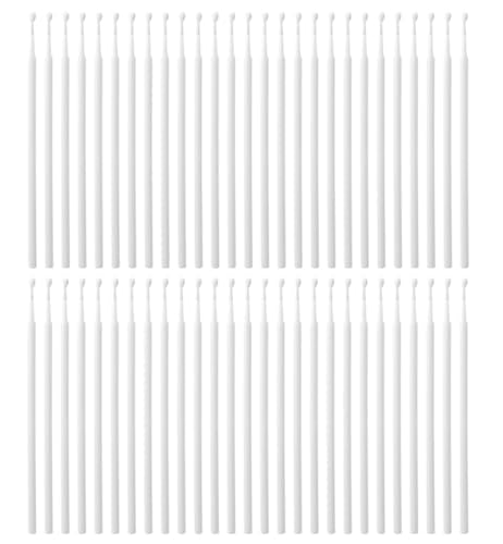 100 Pack Phone Charge Port Cleaning Tool kit,Bendable Mini Soft Round Brushes Cleaner Compatible with iPhone 11 Pro Speaker Tablet Camera Laptop Computer Smartphone, White - color: White