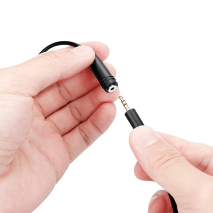 JJC 3.5mm to 2.5mm Shutter Remote Cable for Fuji X-E5 X-M5 X-T50 GFX100RF | 3.5mm TRS Male to 2.5mm Female, for Fujifilm XE5 XM5 XT50 GFX 100S II GFX100 II Cameras, Allows to Connect Fuji RR-100 Remote - size: 3.5mm Male to 2.5mm Female