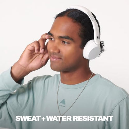 Skullcandy Icon 180 Wireless On-Ear Bluetooth Headphones - Bone | 50 Hours Battery, Lightweight and Travel Ready, Secure Fit, Sweat and Water Resistant, Microphone iPhone Android, Foldable - color: Bone