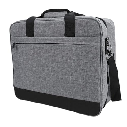 LiebeWH Mixer Travel Bag, Canvas Audio Mixer Carrying Case with Multi Pockets, Padded Interior, Adjustable Shoulder Strap for DJ Podcast Recording Gear and Cables