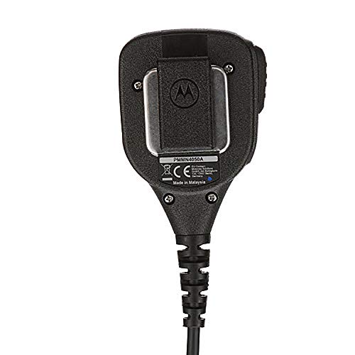 Motorola PMMN4050A Large Remote Speaker Microphone with Noise-Cancelling Feature (Black) - color: PMMN4050A