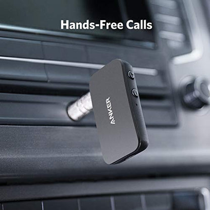 Anker Soundsync A3352 Bluetooth Receiver for Music Streaming with Bluetooth 5.0, 12-Hour Battery Life, Handsfree Calls, Dual Device Connection, for Car, Home Stereo, Headphones, Speakers (Renewed)