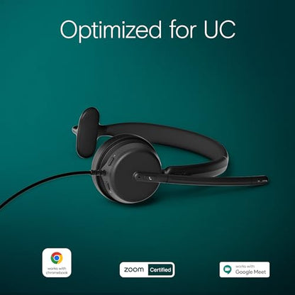 EPOS Impact 430 Mono On-Ear Wired USB-C and USB-A Headset with Noise-Canceling Mic, Plug-and-Play, Clear Audio, Lightweight Comfort, Suitable for Remote Work, Office Calls, and Online Meetings - style: Mono