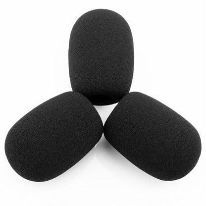 LEFXMOPHY for Lightspeed Zulu 3 2 1 Headset Mic Foam, Replacement Microphone Spongue Pop filter 3-Pack WindScreen Cover