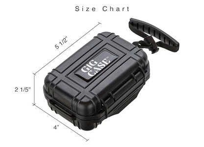 in Ear Monitor Hard Case - IEM, in Ears, Headphones, Earphones, Earbuds. Suitable for KZ ZS10/ZS10 Pro/ZSN/ZST/ZEX/AS10/AS16/ZSN Pro X/YINYOO CCZ Melody Compact - Two Sizes - GIGCASE® (Large) - size: Large
