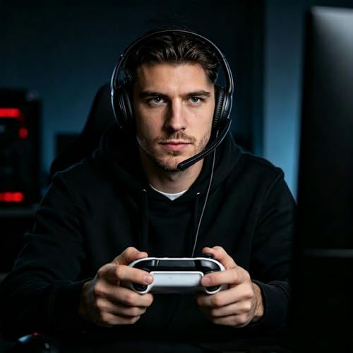 Wired Gaming Headset with Mic for Xbox/PS5/PS4/Switch/PC/Laptop/Tablet/Phone, Over-Ear Headphones with USB-A/C & 3.5mm Jacks/330° Rotating Microphone/In-line Control for Home Office Business Work - style: Double Ear - Vertical Mic