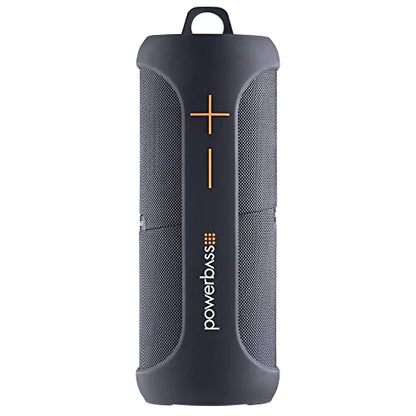 PowerBass BT200 Bluetooth Portable Dual Speaker, Black, IPX7 Waterproof, Splittable Stereo Sound
