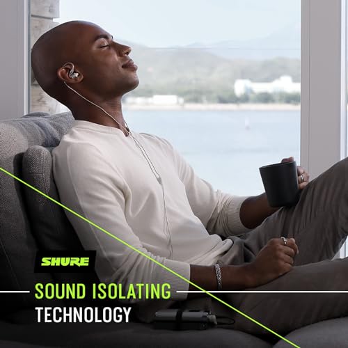 Shure SE846 Gen 2 Sound Isolating Wired Earphones - Clear | Flagship in-ear monitors with four drivers and customizable sound; includes 64-inch detachable cable - color: Clear, style: Gen 2