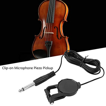 Weiyirot Clip-on Microphone Violin Pickup, Clip-on Mic Pickup, for Violin