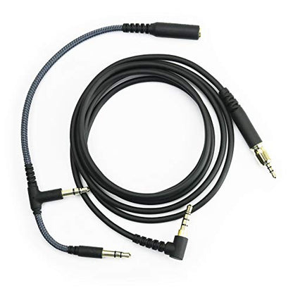 NewFantasia Replacement Audio Cable Compatible with Sennheiser Game Zero, Game ONE, PC373D, PC37X, GSP350, GSP500, GSP600 Gaming Headsets 1.2m/4ft