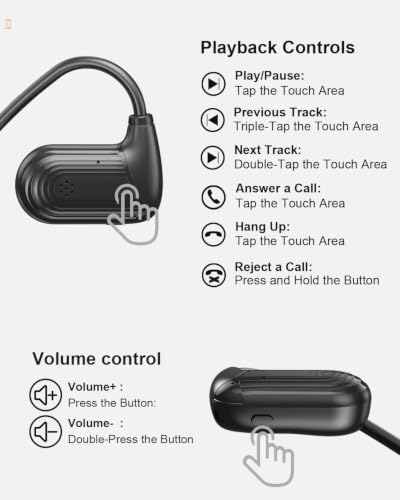 WamGra Open Ear Headphones,Bluetooth Headphone for Running Cycling Workouts | Bluetooth 5.3 Wireless Air Conduction Headphones Sport Earbuds, Premium Sound, IPX5 Waterproof, 9g Lightweight Earphones