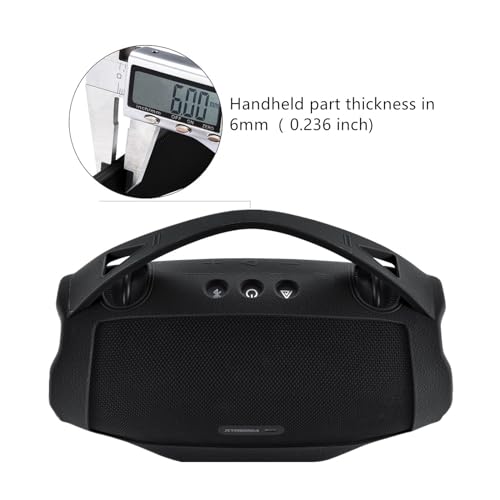 Silicone Cover Case Compatible with JBL Xtreme 4 Portable Bluetooth Speaker, Waterproof Soft Skin Silicone Protective Case for JBL Xtreme 4 Bluetooth Speaker Accessories (Black) - color: Black