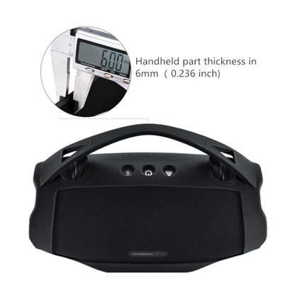 Silicone Cover Case Compatible with JBL Xtreme 4 Portable Bluetooth Speaker, Waterproof Soft Skin Silicone Protective Case for JBL Xtreme 4 Bluetooth Speaker Accessories (Black) - color: Black