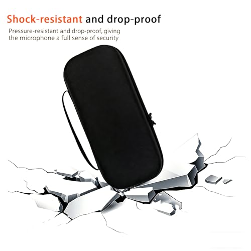 Wireless Microphone Case for JBL Wireless Two Microphone System & PartyBox Wireless Mic, Hard EVA Mic Carrying Case, Dual Mic Bag with EVA Hard Compatible with 10.25-inch Mic - Case Only