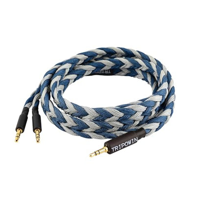 Linsoul Tripowin GranVia Upgraded OFC Headphone Replacement Cable - color: Blue, size: 2m