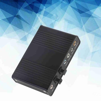 USB 2.0 External Sound Card, 6 Channel 5.1 Surround Adapter, Digital Optical SPDIF Audio Output Adapter for Laptops, Desktop Computers and Machine with USB Port