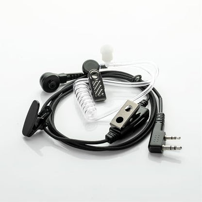 Walkie Talkie Earpiece with Mic Nylon Braided Design,2 Way Radio Earphones with Cord for Kenwood,Headphones for Police Radios - size: 1_PACK