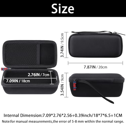 khanka Hard Travel Case Replacement for Sonos Roam 2 / Sonos Roam Portable Smart Bluetooth Speaker - color: Black