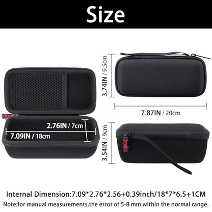 khanka Hard Travel Case Replacement for Sonos Roam 2 / Sonos Roam Portable Smart Bluetooth Speaker - color: Black