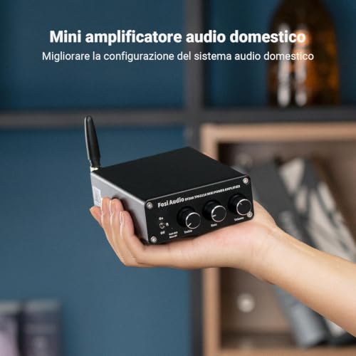 Fosi Audio Box X2 Phono Preamp, Stereo Audio Hi-Fi Preamplifier and BT20A Bluetooth Stereo Amplifier