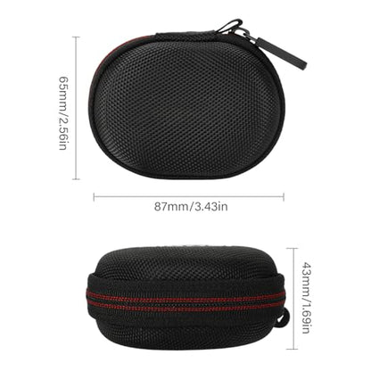 Hard Shell Waterproofing Earphone Case with Metal Carabiner, Crushproof Fabric Protections Compact Travel Design Shockproof Fabric Earbuds Storage Box - color: B