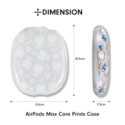 Sonix x Sanrio Protective Case for AirPods Max 2 & 1 | Stylish Hard Shell Ear Cup Covers | Hello Kitty Pink Bows - color: Hello Kitty Pink Bows