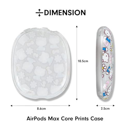 Sonix x Sanrio Protective Case for AirPods Max 2 & 1 | Stylish Hard Shell Ear Cup Covers | Hello Kitty Pink Bows - color: Hello Kitty Pink Bows