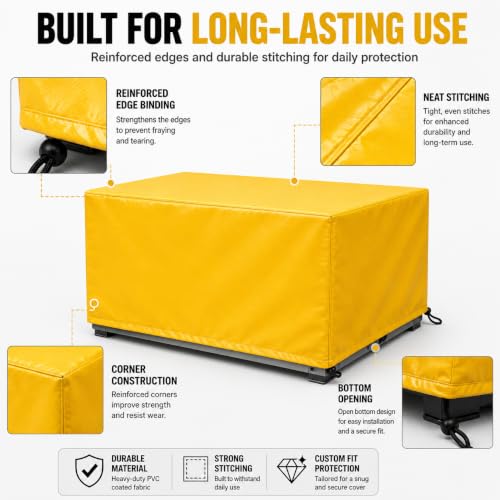 Corevibe Custom Size Dust Cover, PVC Coated Cover for Equipment Tools | Heavy-duty PVC coated fabric, custom fit design, reinforced edges, easy-clean surface for equipment protection.